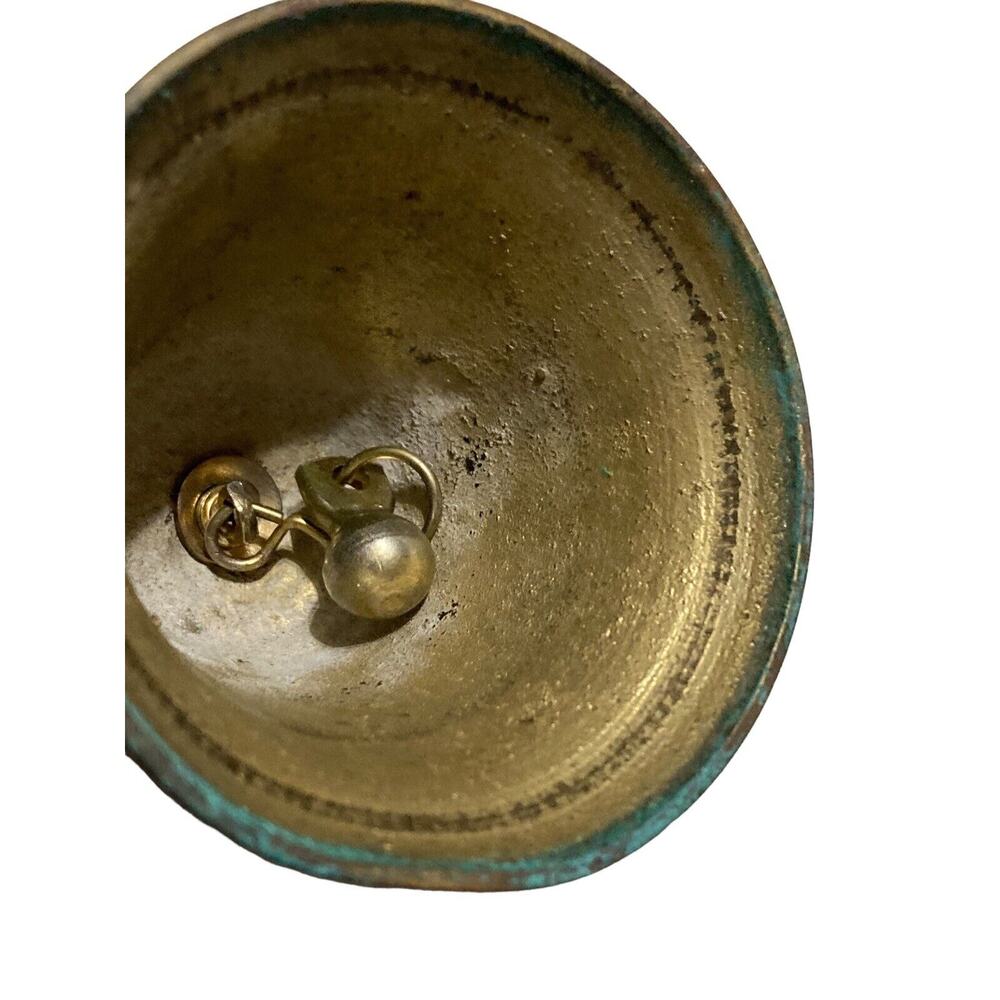 Vintage Solid Brass Giraffe Hand Held Bell 7" Paradies Collection - Picture 6 of 7